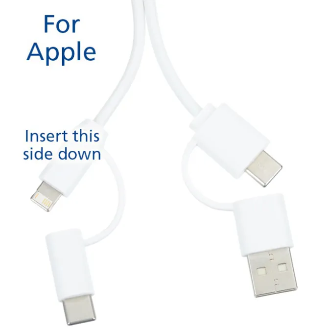 Riffs Bamboo Duo Charging Cable