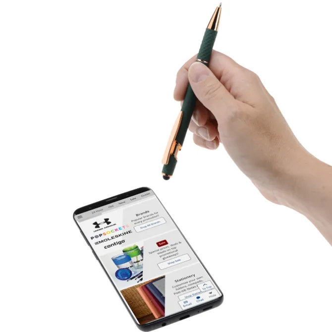 Rita Soft Touch Facet Stylus Metal Pen
