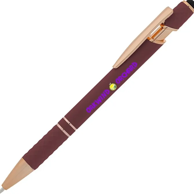 Rita Soft Touch Facet Stylus Metal Pen - Full Color