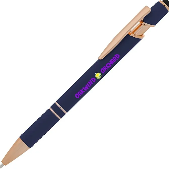 Rita Soft Touch Facet Stylus Metal Pen - Full Color