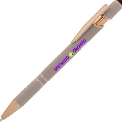 Rita Soft Touch Facet Stylus Metal Pen - Full Color