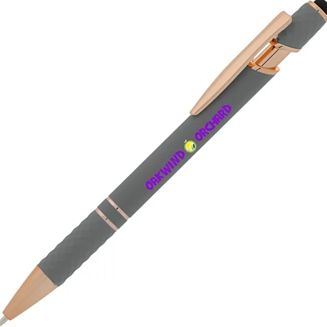 Rita Soft Touch Facet Stylus Metal Pen - Full Color