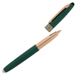 Rosa Soft Touch Stylus Metal Pen with Flashlight