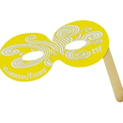 Round Mask with Stick - Colors