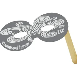 Round Mask with Stick - Colors