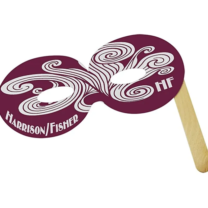 Round Mask with Stick - Colors