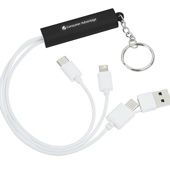 Route Light-Up Logo Duo Charging Cable with USBC