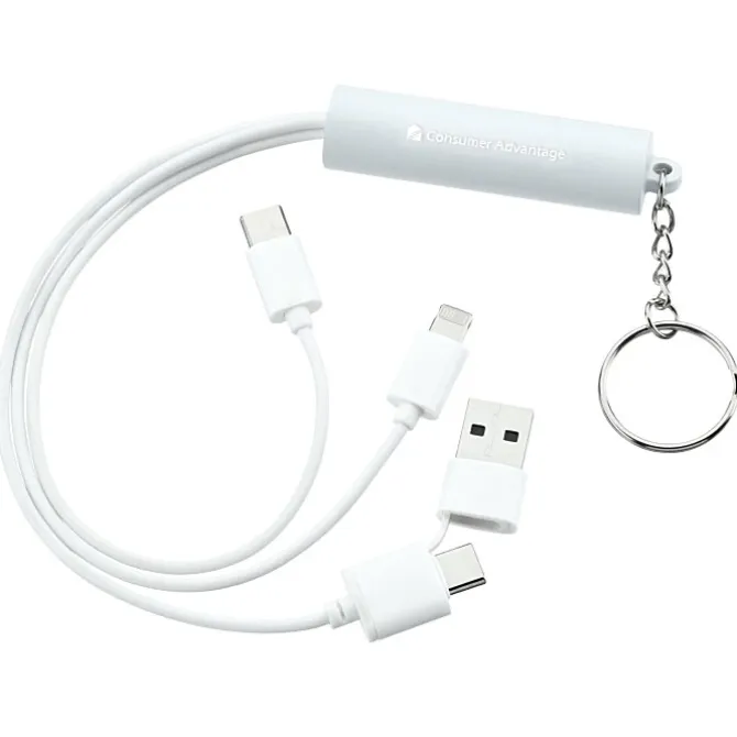 Route Light-Up Logo Duo Charging Cable with USBC