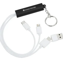 Route Light-Up Logo Duo Charging Cable with USBC