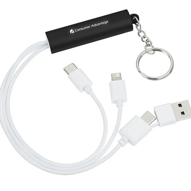 Route Light-Up Logo Duo Charging Cable with USBC