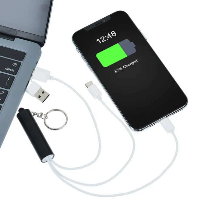 Route Light-Up Logo Duo Charging Cable with USBC