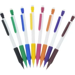 Rubber Grip Mechanical Pencil - White - 24 hr