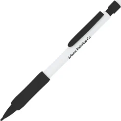Rubber Grip Mechanical Pencil - White - 24 hr