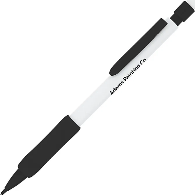 Rubber Grip Mechanical Pencil - White - 24 hr
