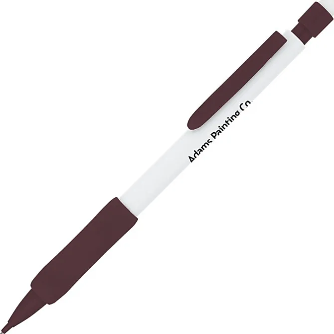 Rubber Grip Mechanical Pencil - White - 24 hr