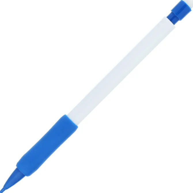 Rubber Grip Mechanical Pencil - White - 24 hr