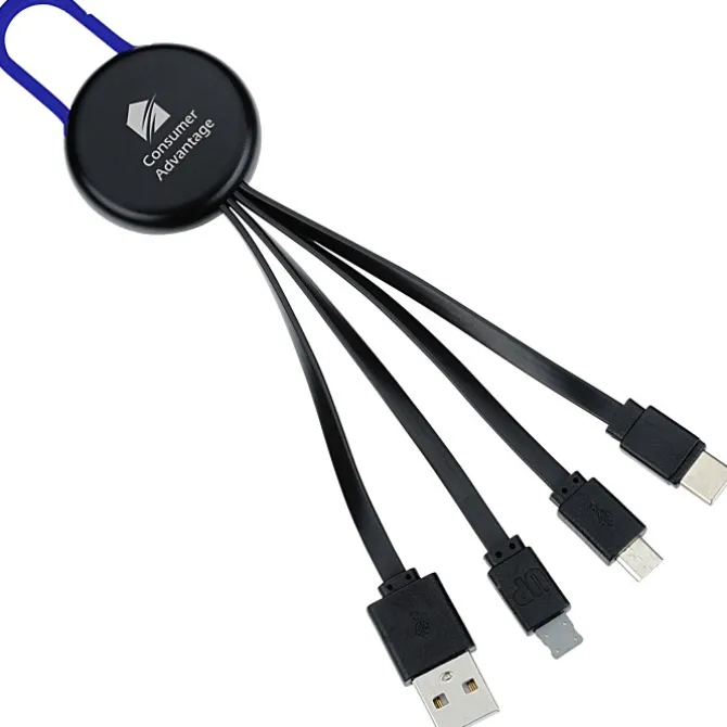 Ryder Charging Cable - Black - Light-Up Logo