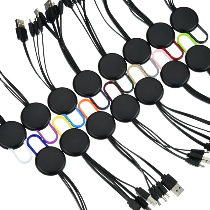 Ryder Charging Cable - Black - Light-Up Logo