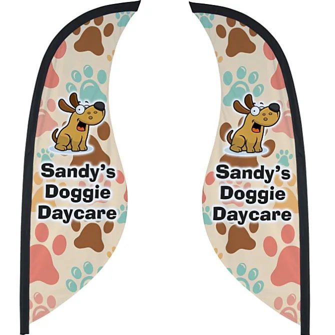 Sabre Sail Sign - 9' - Two Sided - Replacement Graphic