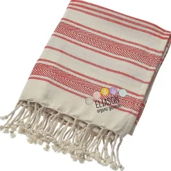Sands Woven Striped Beach Towel