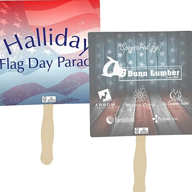 Sandwich Hand Fan - Square
