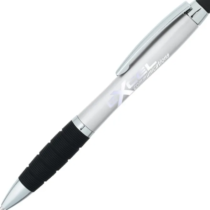 Sanibel Light-Up Logo Stylus Twist Pen - 24 hr