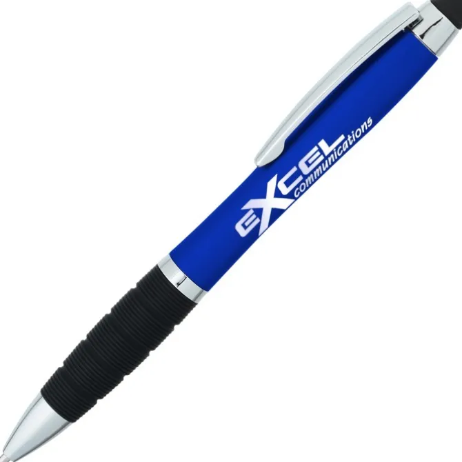 Sanibel Light-Up Logo Stylus Twist Pen - 24 hr