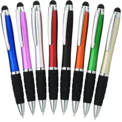 Sanibel Light-Up Logo Stylus Twist Pen - 24 hr