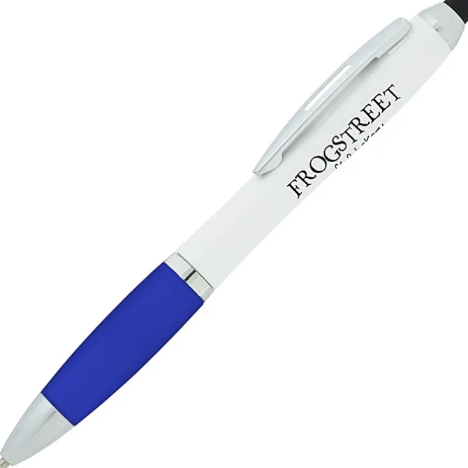 Satin Twist Stylus Pen with Antimicrobial Additive