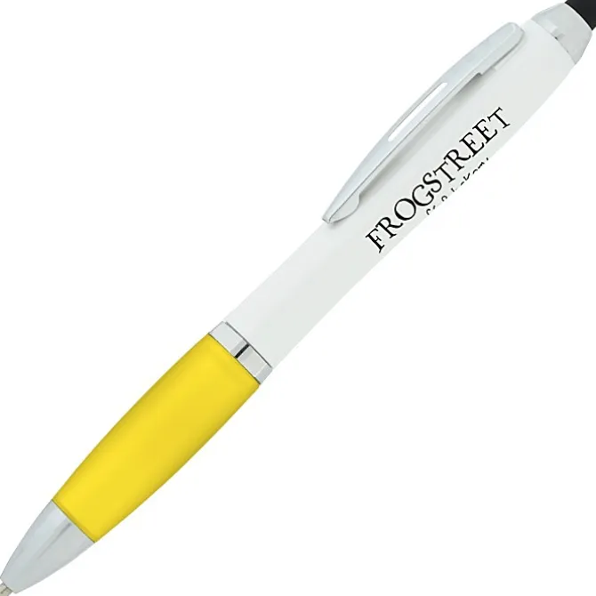 Satin Twist Stylus Pen with Antimicrobial Additive