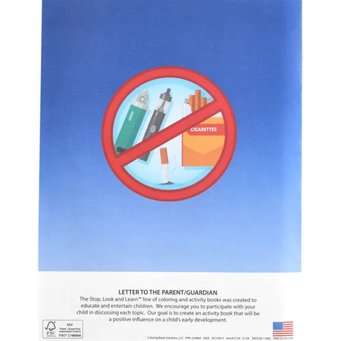 Say No to Smoking and Vaping Coloring Book