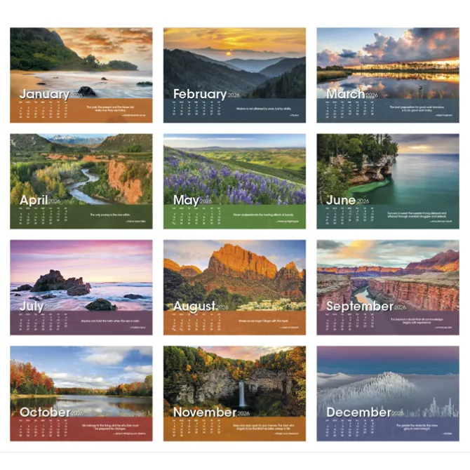 Scenic Moments Tent-Style Desk Calendar