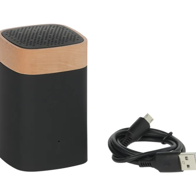 SCX Axel Light-Up Logo Wireless Speaker – Maple Wood