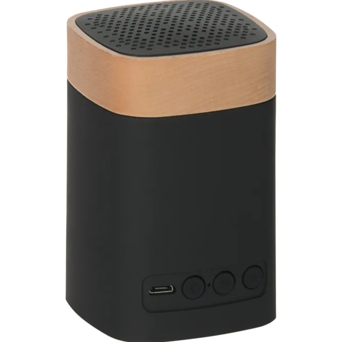 SCX Axel Light-Up Logo Wireless Speaker – Maple Wood