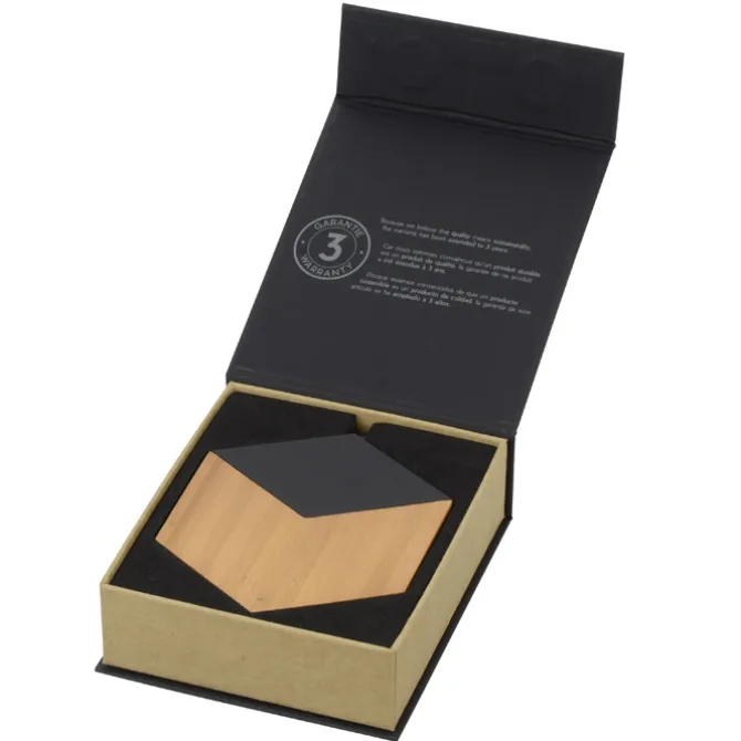 SCX Bamboo Light-Up Logo Hexa Wireless Charger