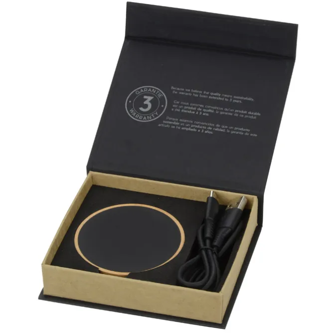SCX Maple Wood Light-Up Logo Wireless Charger