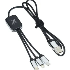 SCX Zander Light-Up Logo Charging Cable