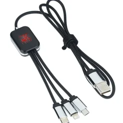 SCX Zander Light-Up Logo Charging Cable