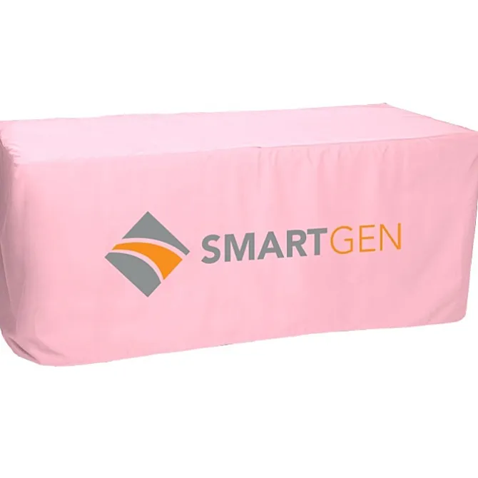 Serged Closed-Back Fitted Table Cover - 6 feet