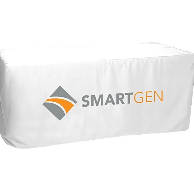 Serged Closed-Back Fitted Table Cover - 6 feet