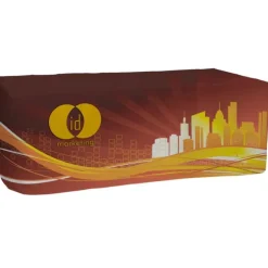 Serged Closed-Back Fitted Table Cover - 8 feet - Full Color