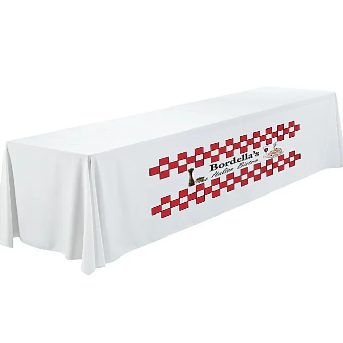 Serged Closed-Back Polyester Table Throw - 12 feet