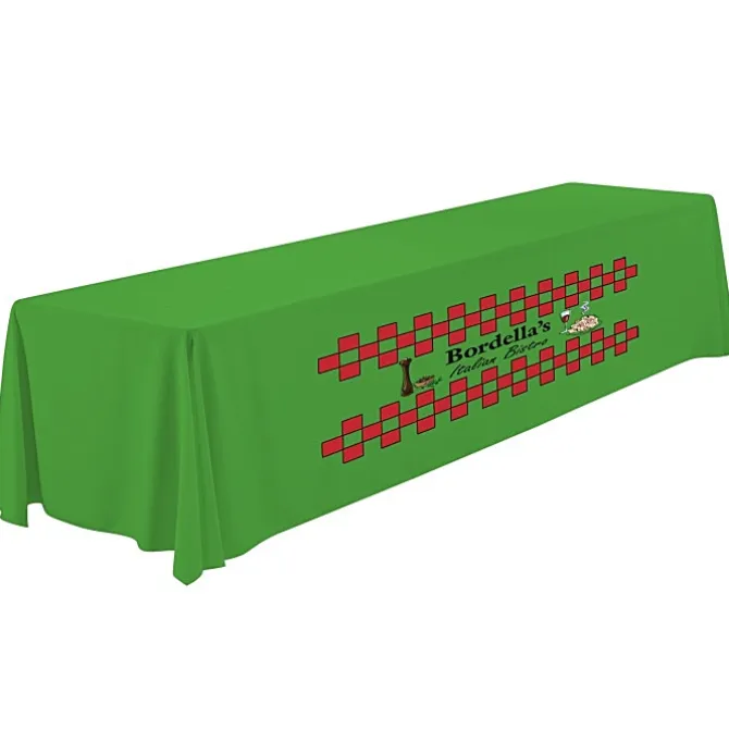 Serged Closed-Back Polyester Table Throw - 12 feet