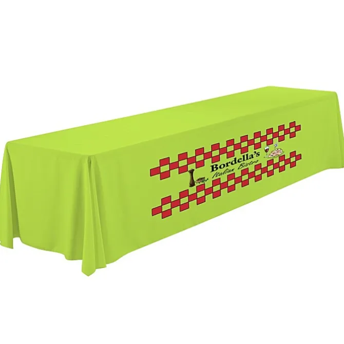 Serged Closed-Back Polyester Table Throw - 12 feet
