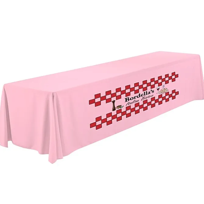 Serged Closed-Back Polyester Table Throw - 12 feet