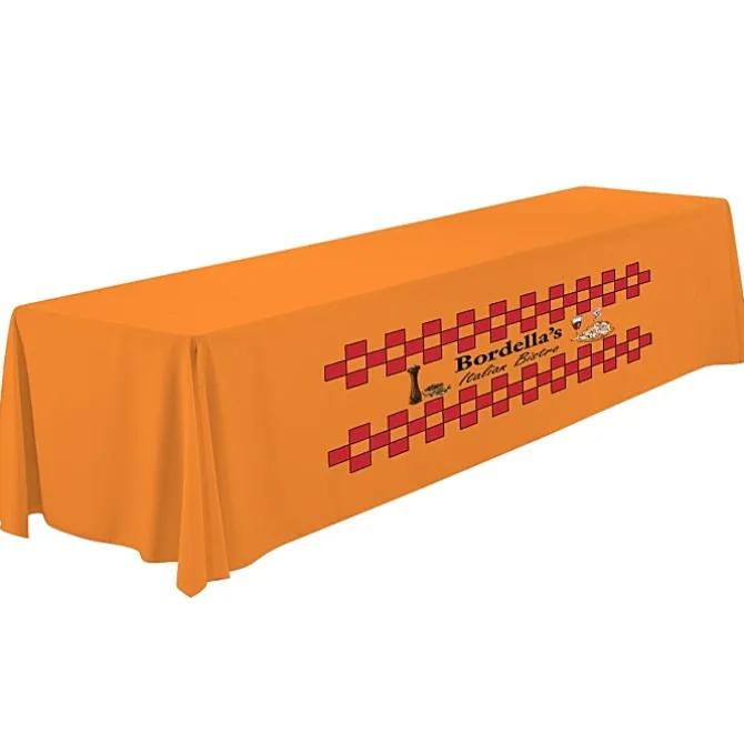 Serged Closed-Back Polyester Table Throw - 12 feet