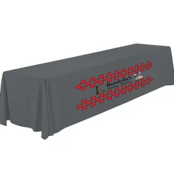 Serged Closed-Back Polyester Table Throw - 12 feet