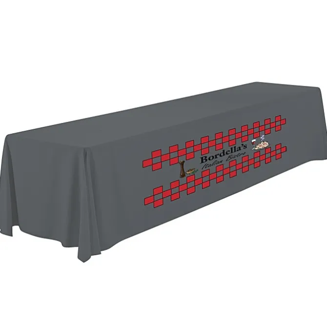 Serged Closed-Back Polyester Table Throw - 12 feet