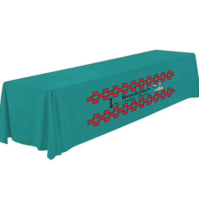 Serged Closed-Back Polyester Table Throw - 12 feet
