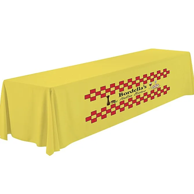 Serged Closed-Back Polyester Table Throw - 12 feet